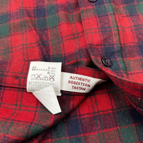 Pendleton Red and Black Plaid Casual Button Down Shirt - Picture 7 of 14
